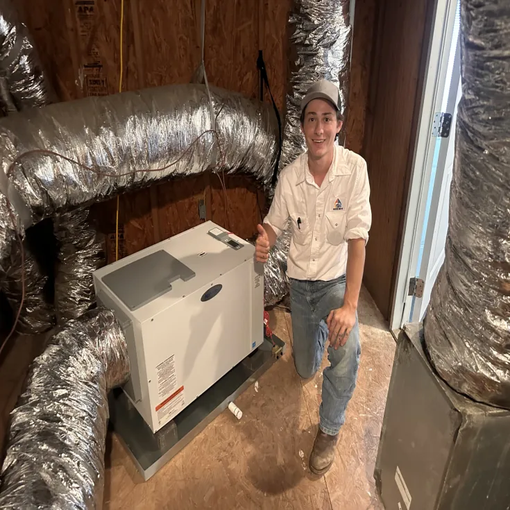Whole-home dehumidifier install