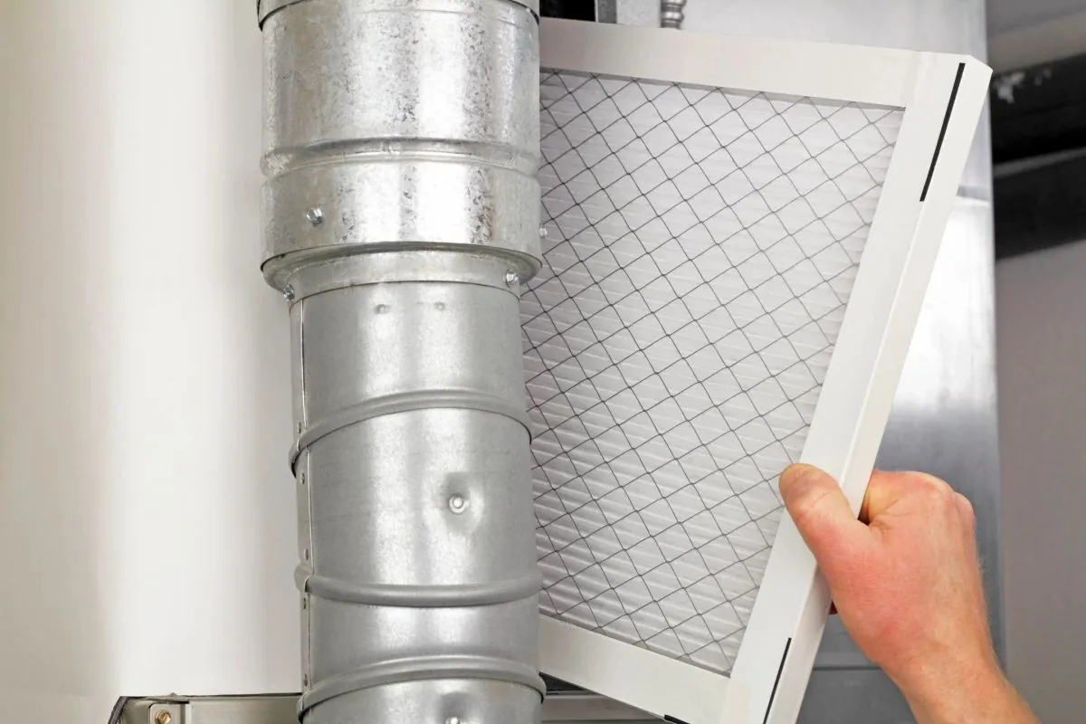 Replacing a pleated air filter in a return vent